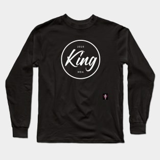 King Typography Vintage Retro Design Art Long Sleeve T-Shirt